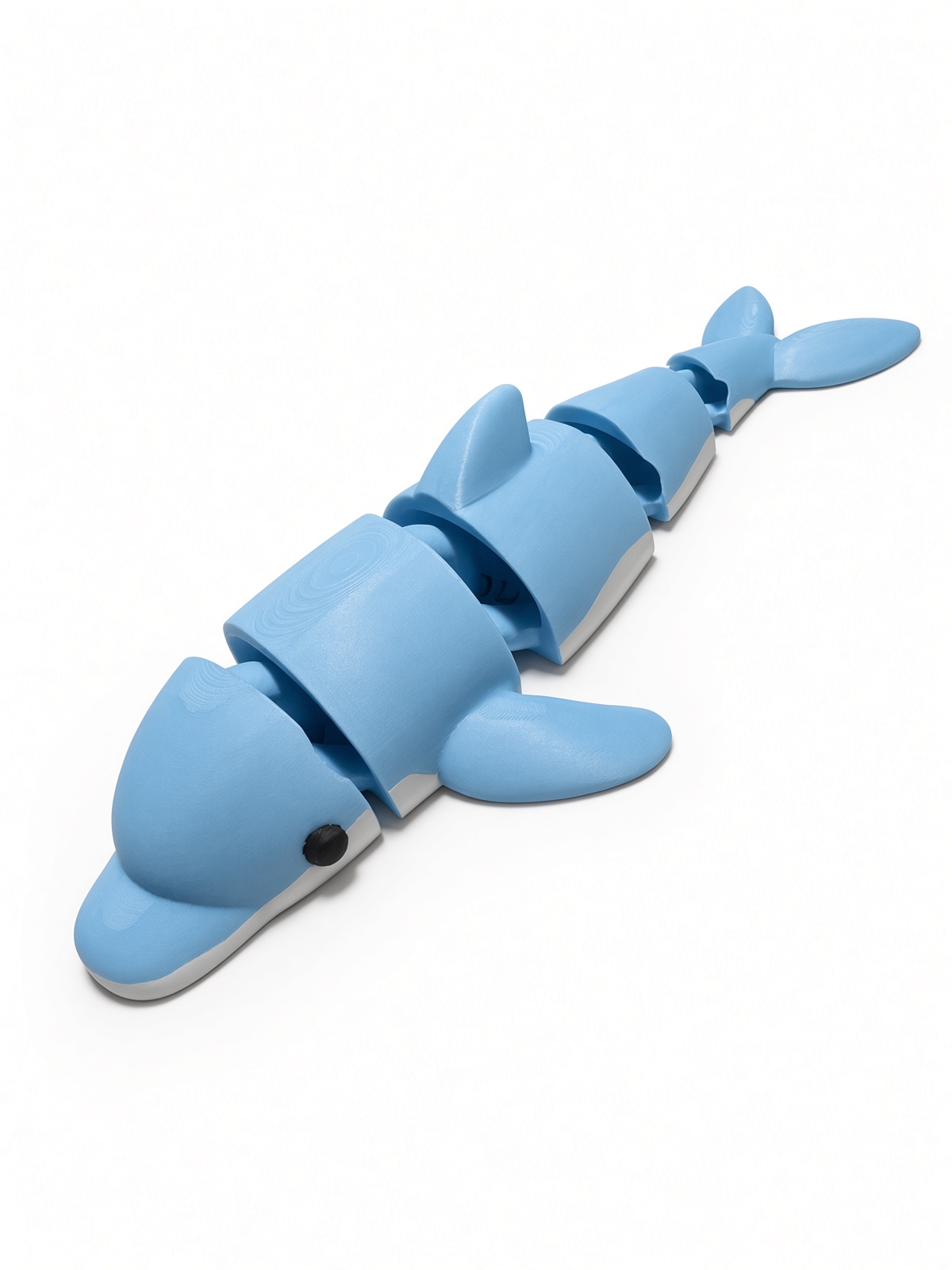 Glow blue and white Flip the Dolphin
