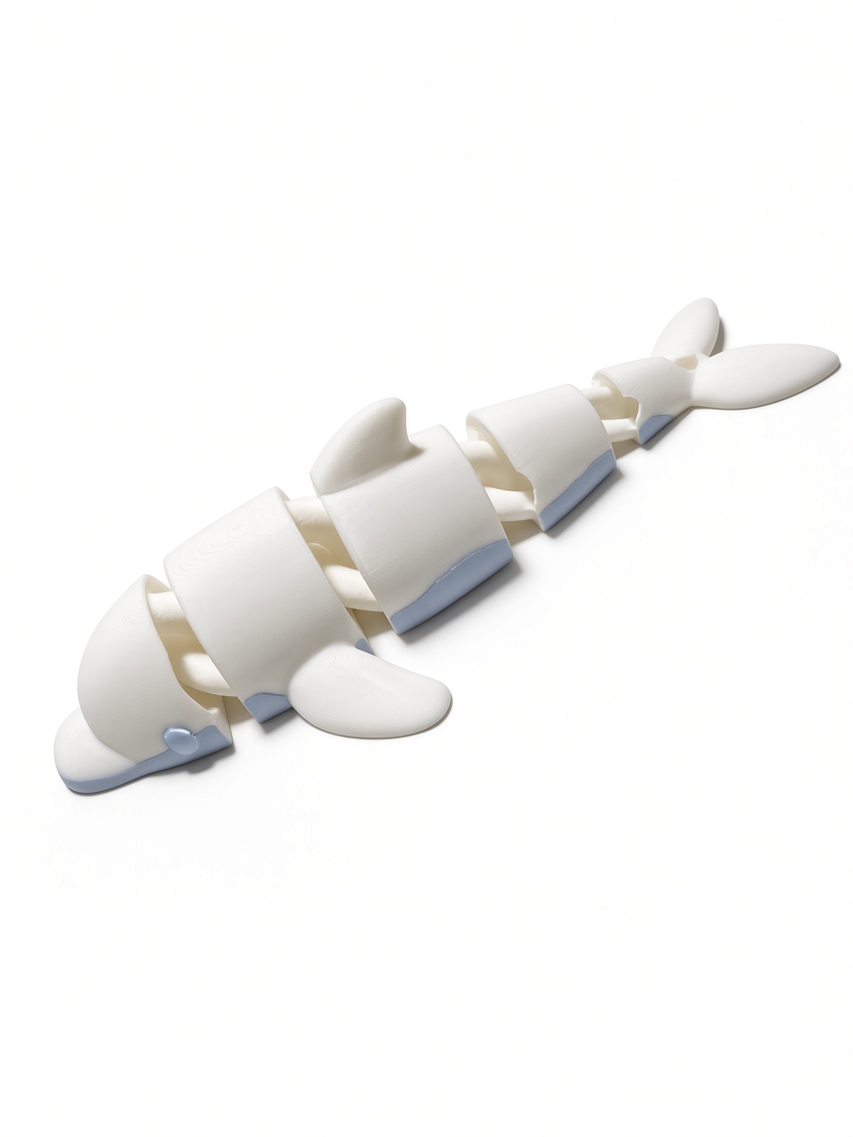 White Flip the Dolphin with colored underside