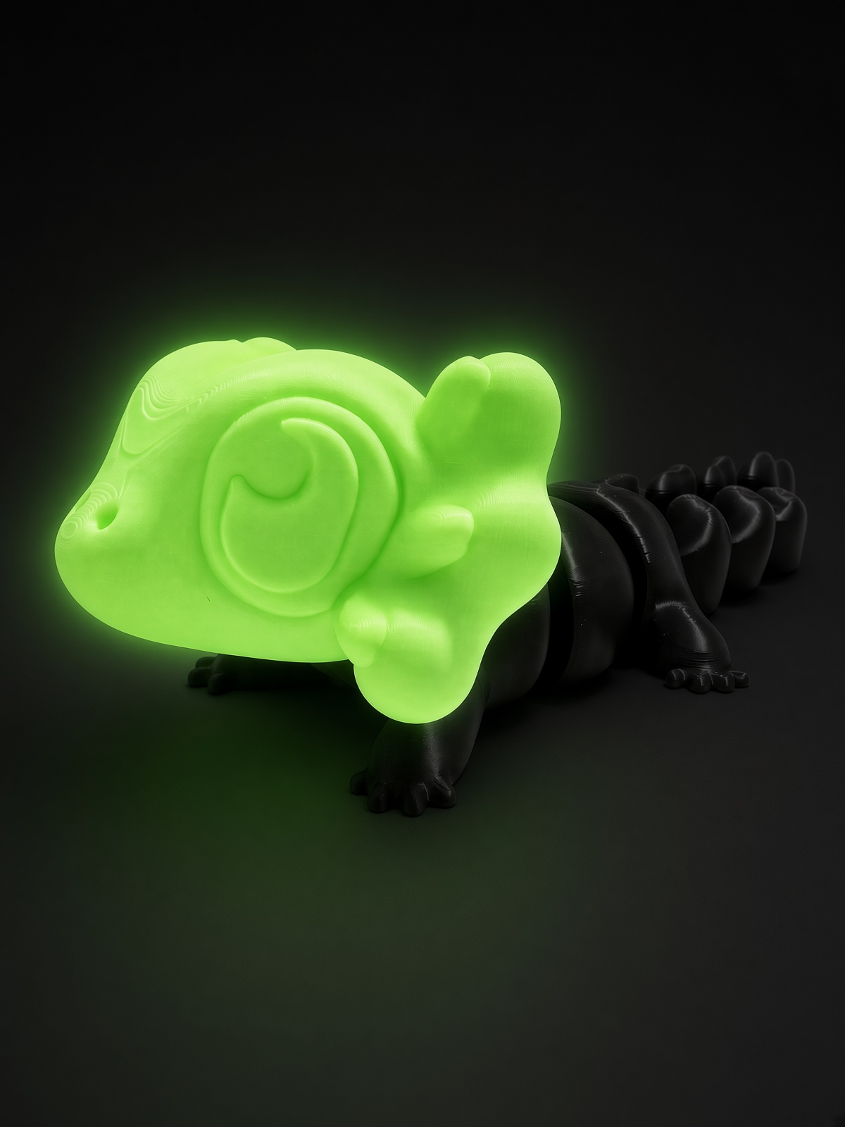 Mr. Ax glowing in the dark