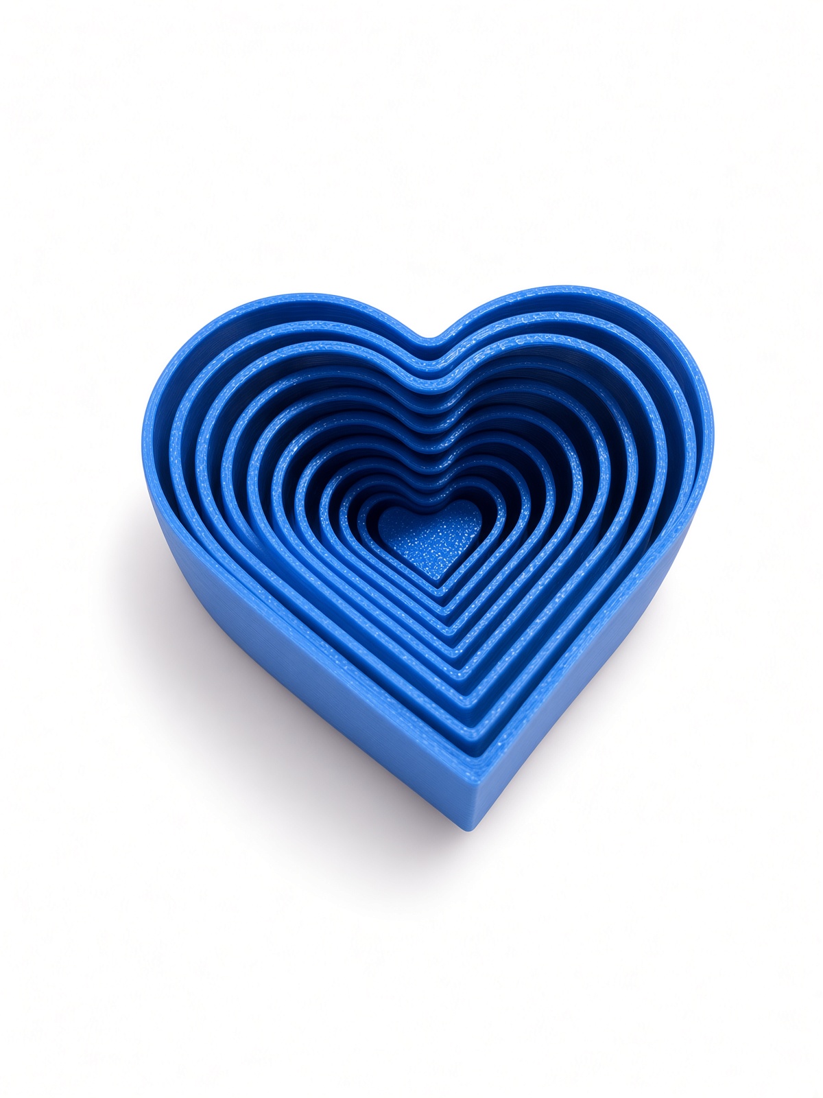 Blue HeartPop nested hearts