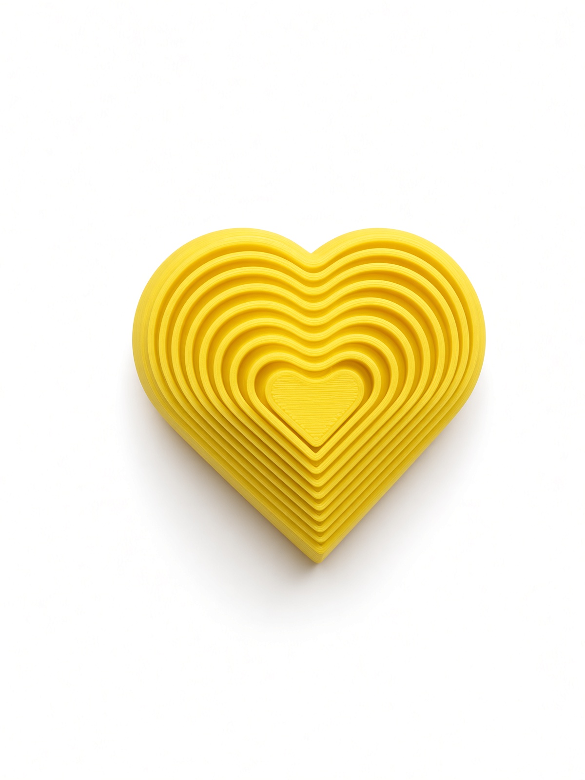Yellow HeartPop nested hearts