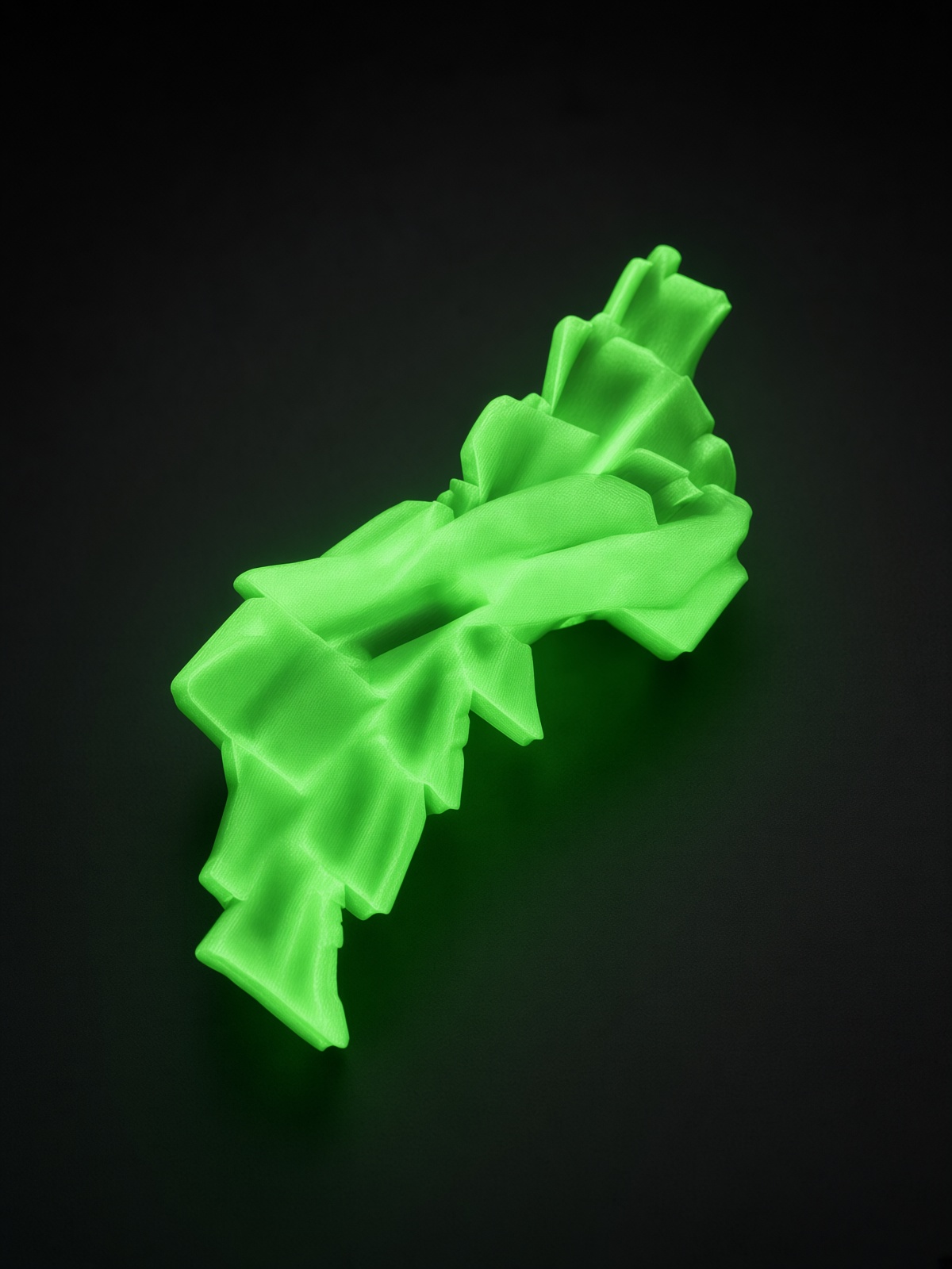 Glow green THE CUBE slid open in the dark